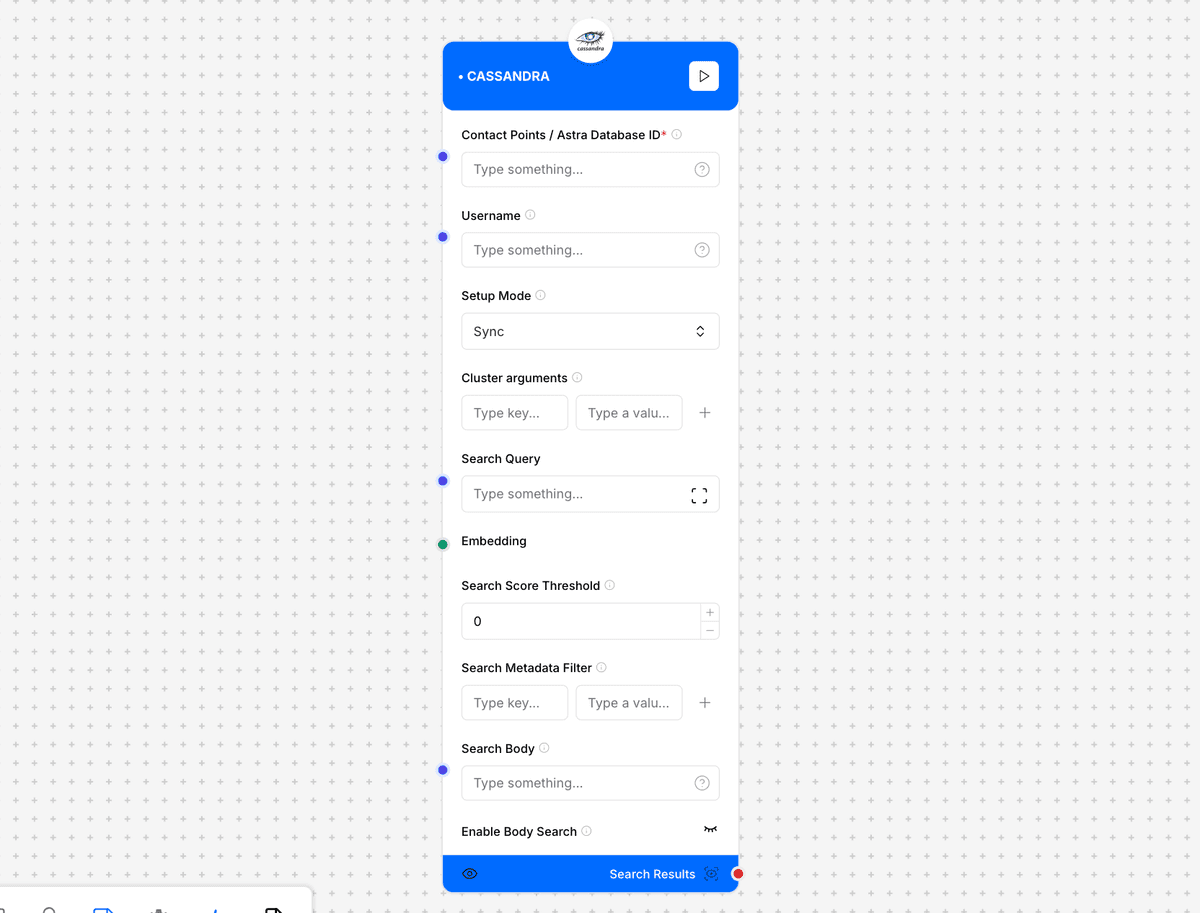 Cassandra Configuration Interface
