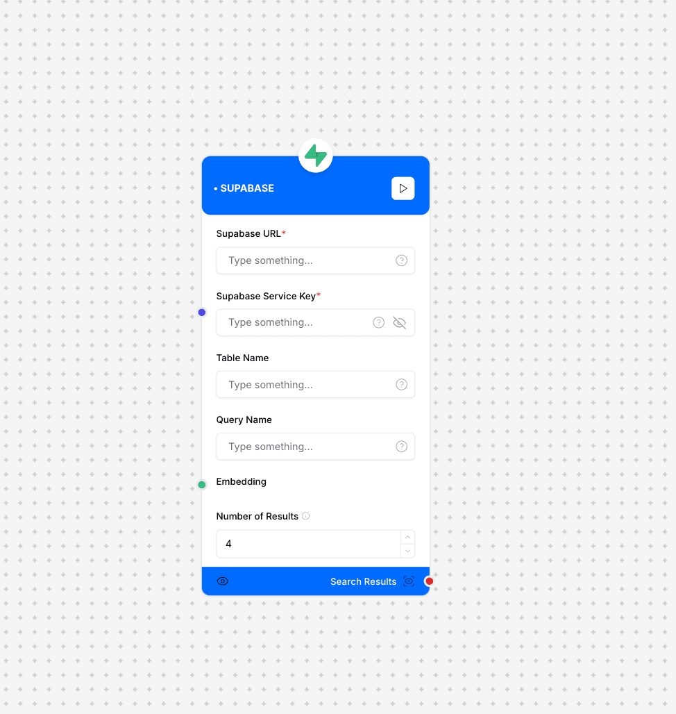 Supabase Configuration Interface