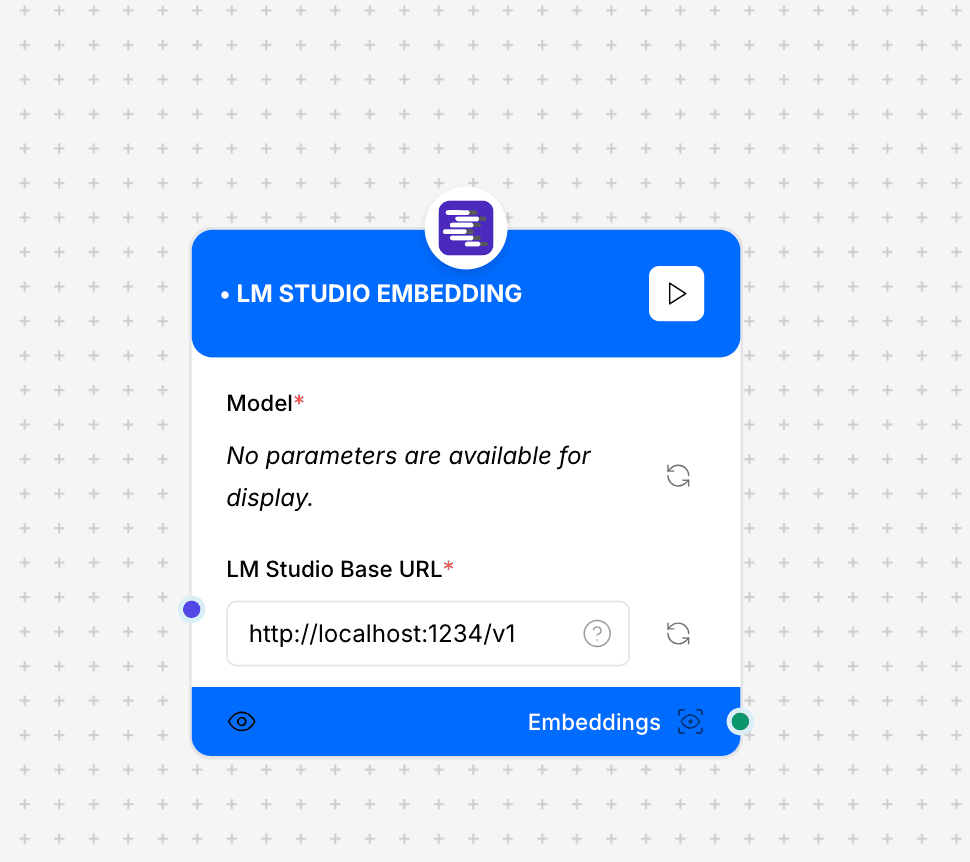 LM Studio Embeddings Component