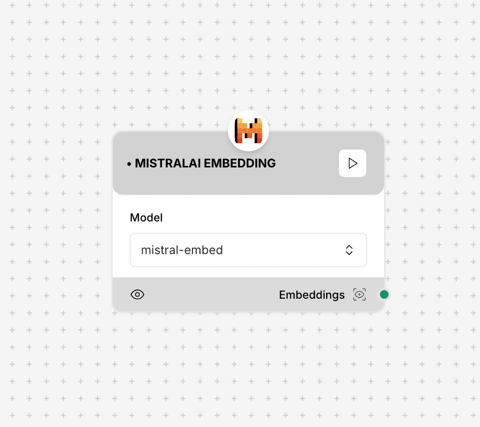 Mistral AI Embeddings Component