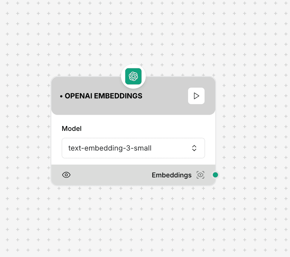 OpenAI Embeddings Component