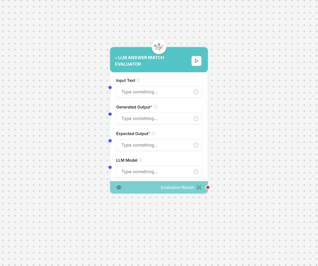 LLM Answer Match Evaluator Component