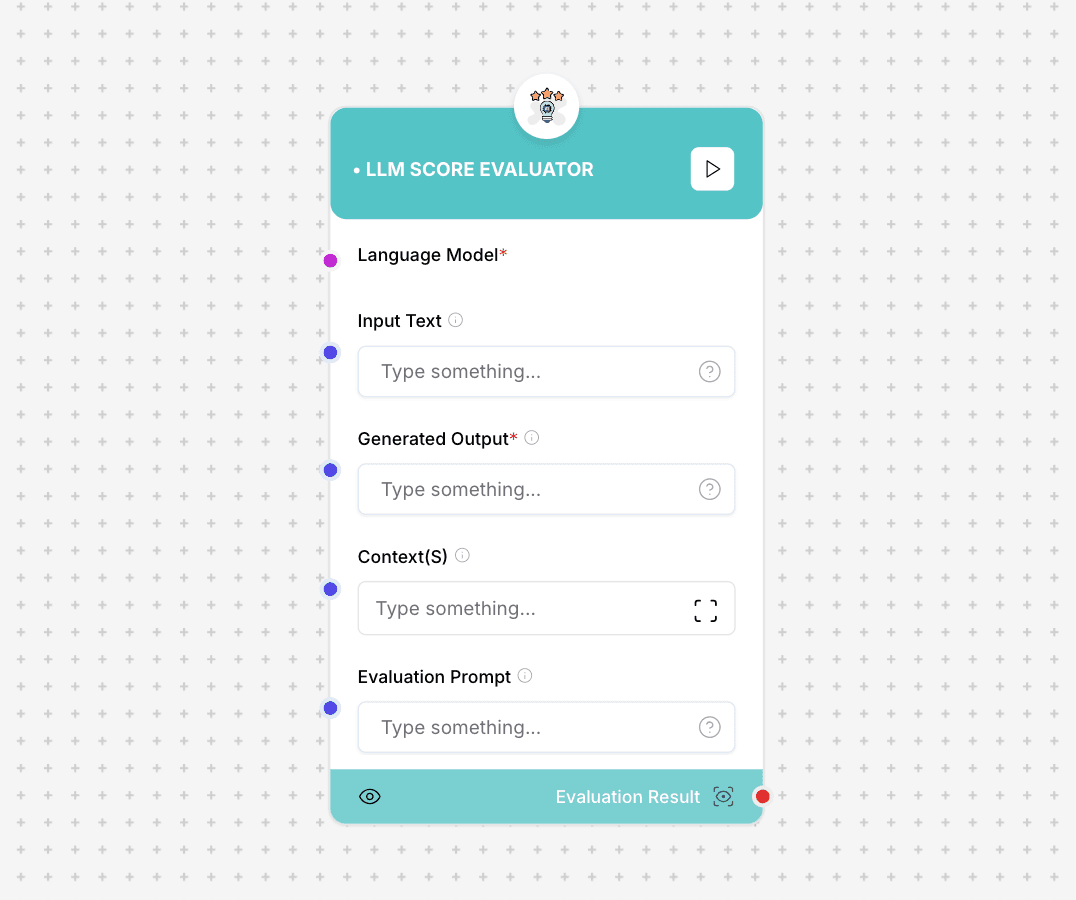 LLM Score Evaluator Component