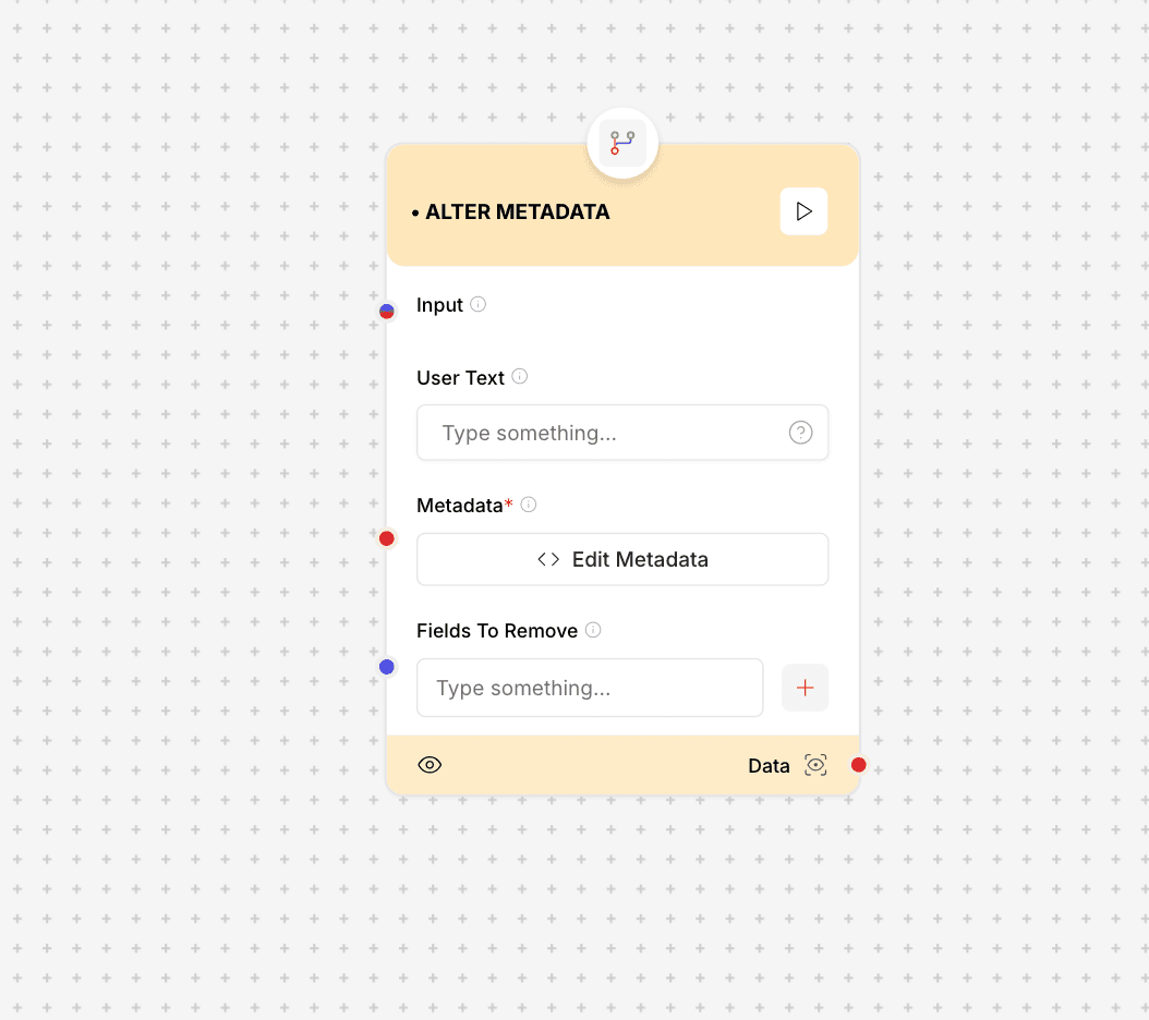 Alter Metadata Component