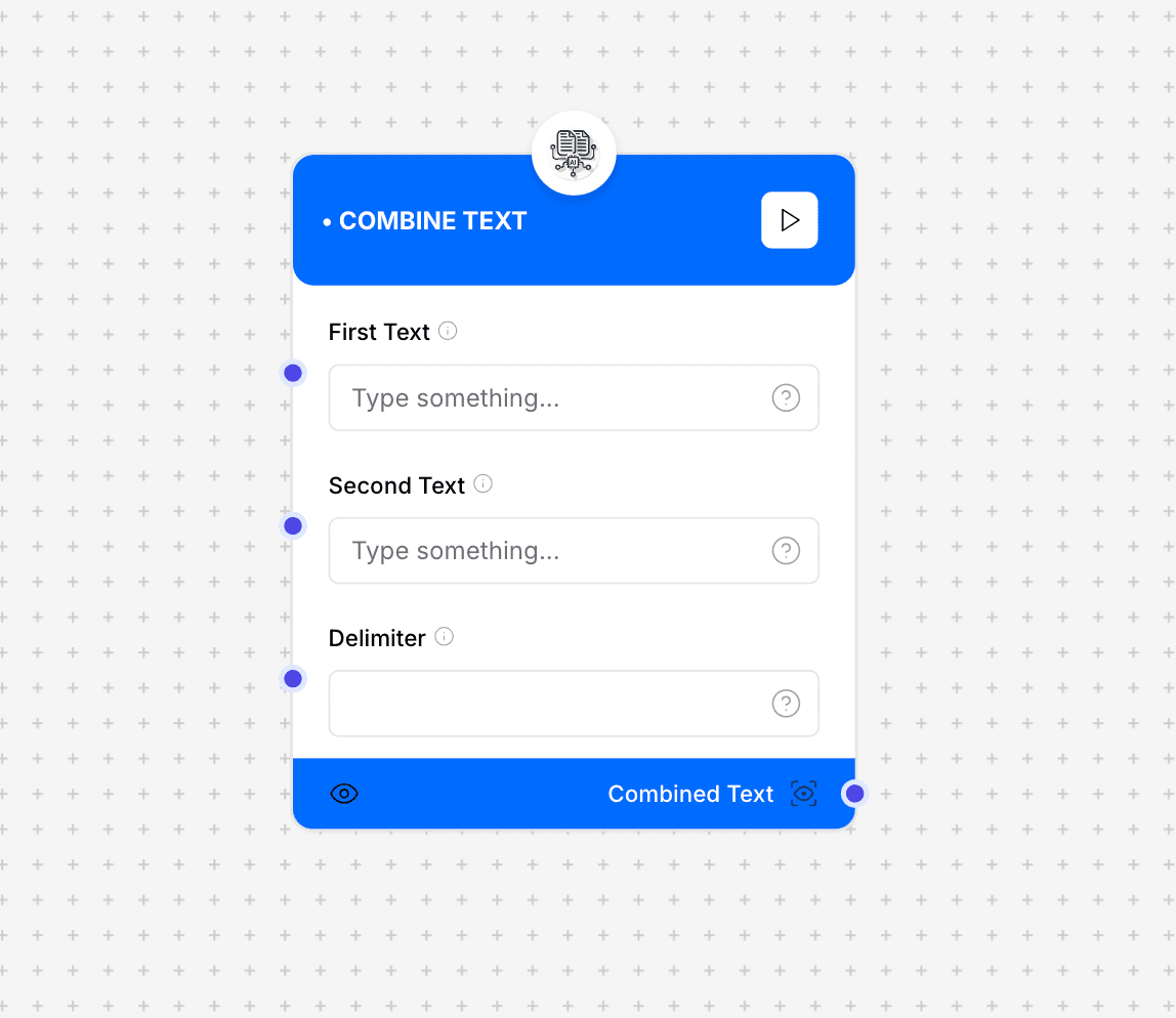 Combine Text Component