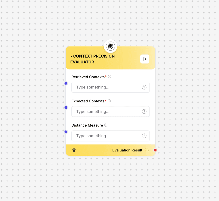 Context Precision Evaluator Component