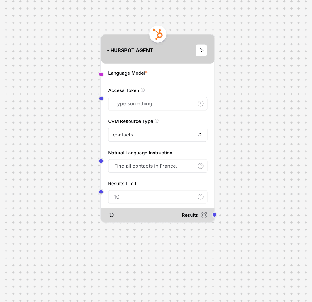HubSpot Agent Component
