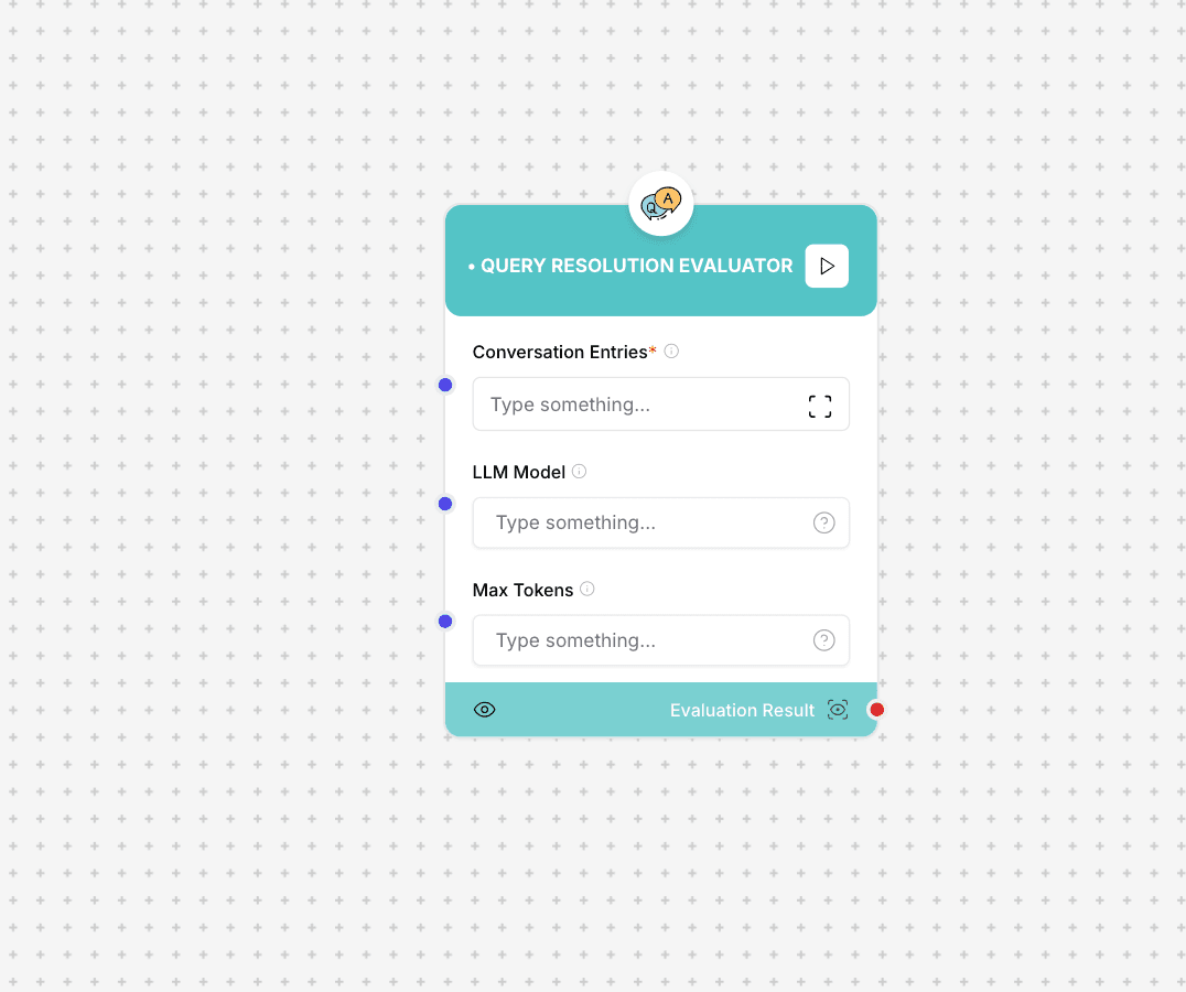 Query Resolution Evaluator Component