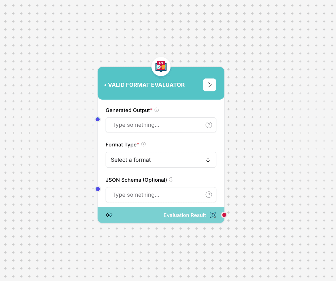 Valid Format Evaluator Component