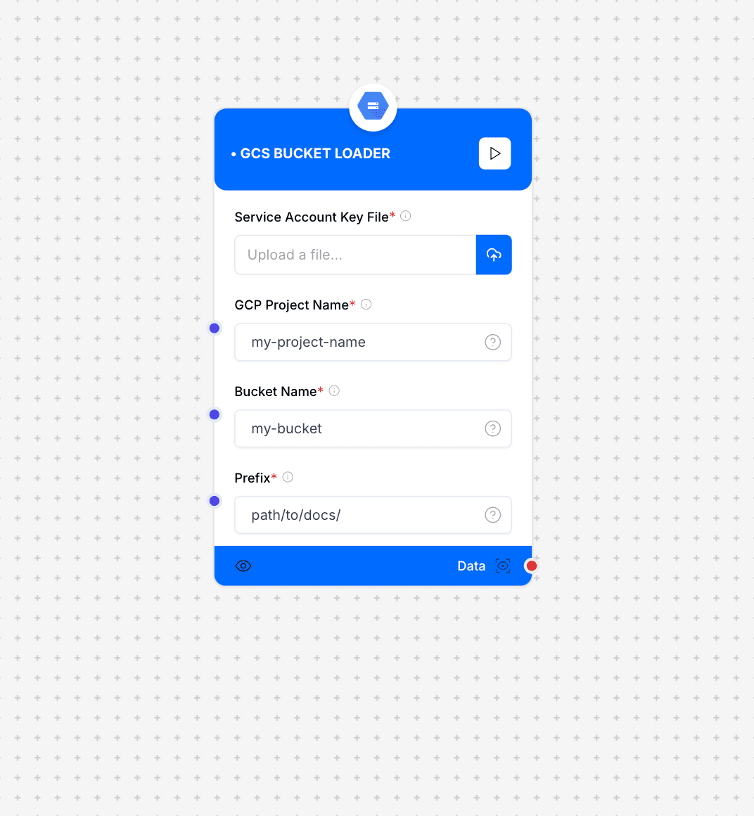 GCS Bucket Loader Interface