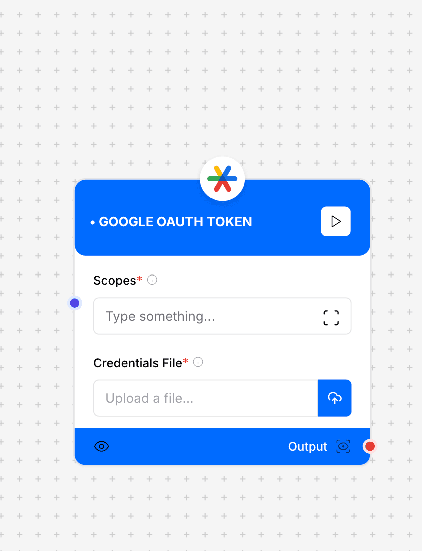Google OAuth Token Interface